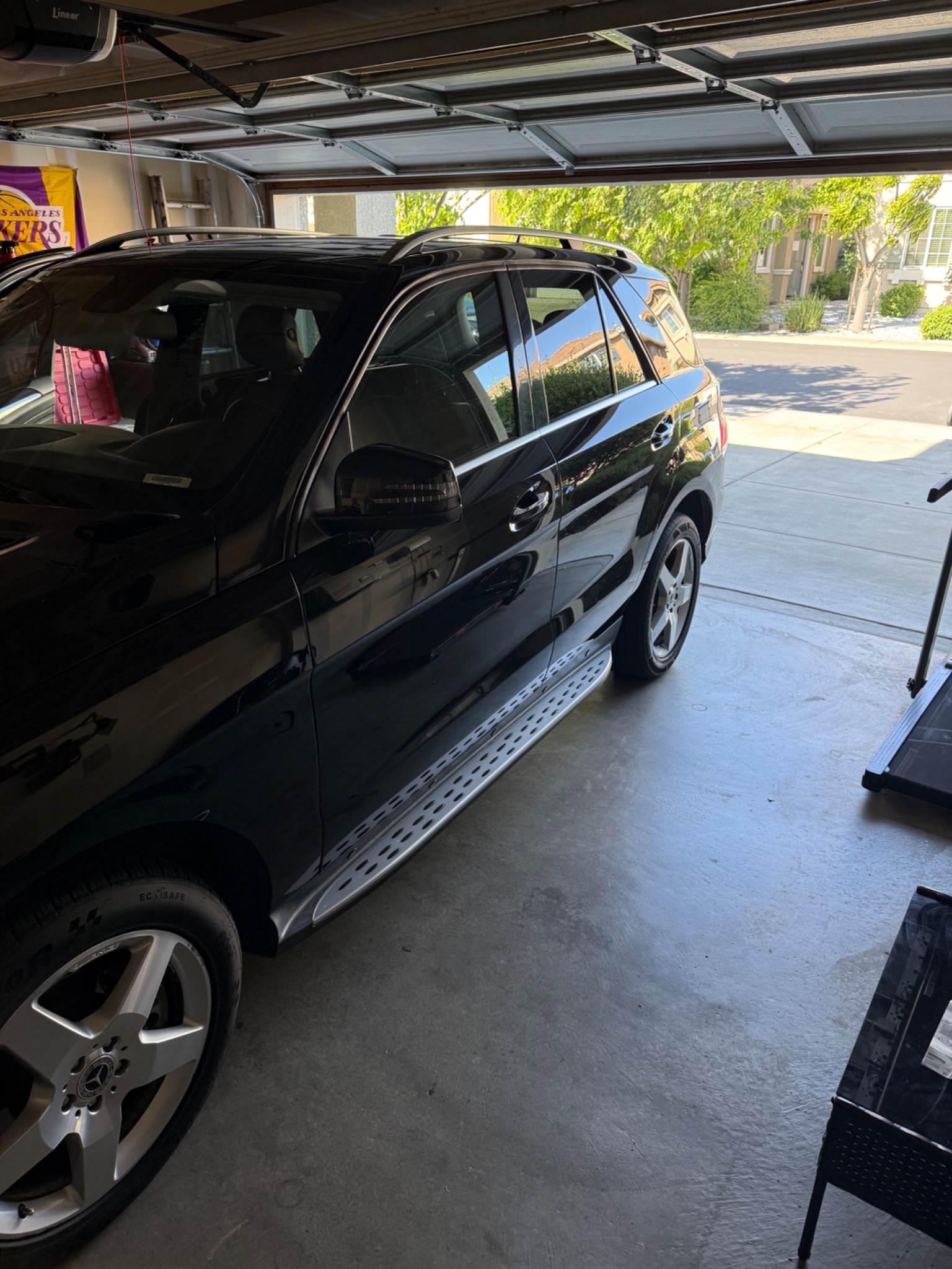 Before tint on black SUV in Napa CA